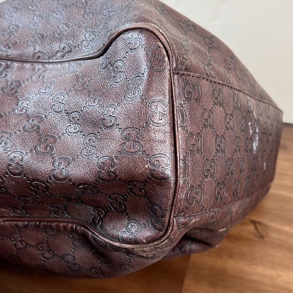 Gucci Brown Leather Sukey bag - Large - Picture 9 of 14